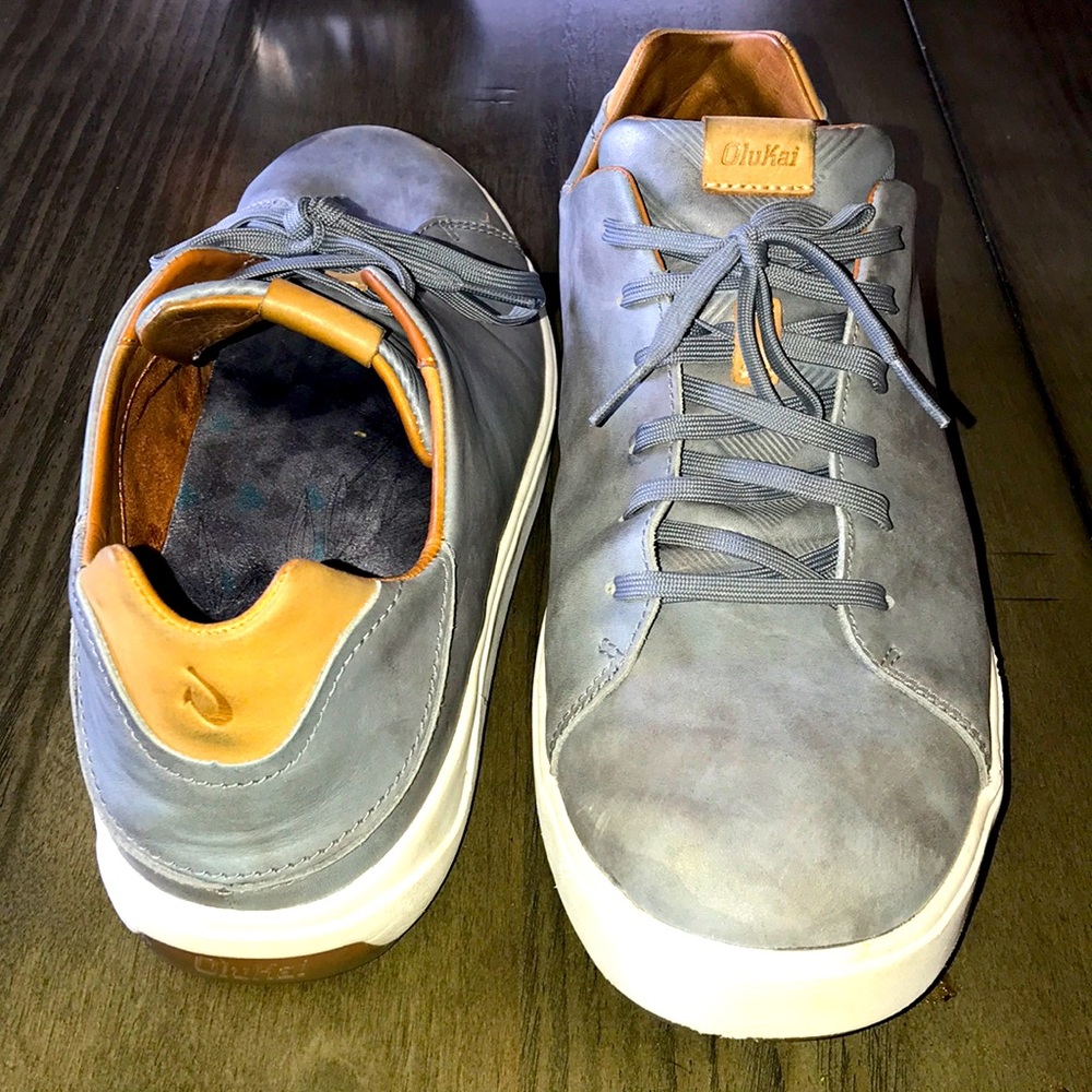 OluKai Men’s Size US 13 EUR 46 Charcoal Lae’Ahi Li’Ili Sneaker Shoes